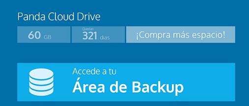 Panda Cloud Drive backup area